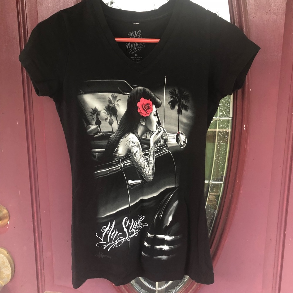 Dg angels pinup girl t shirt